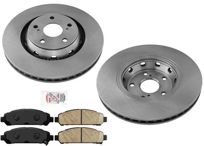 Kit de 3 rotores de freno delanteros recubiertos y pastillas de cerámica para Toyota Venza 2009-2016 Foto 1 de 4