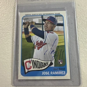 2014 Topps Heritage Jose Ramirez Real One Auto RC - Picture 1 of 2