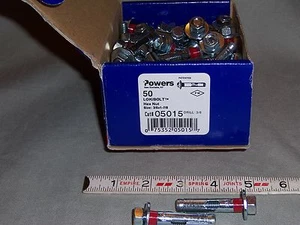 POWERS LOK BOLT HEX NUT 3/8" X 1 7/8" PN 05040  - Picture 1 of 1