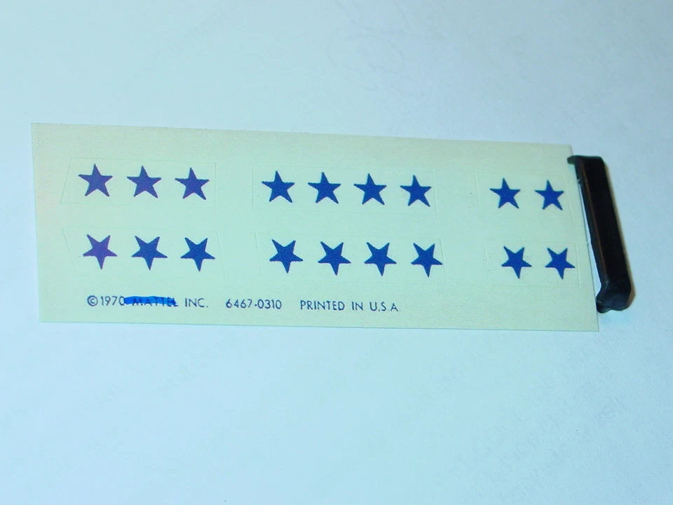 HOT WHEELS REDLINE OLDS 442 REPRODUCTION REPRO WING & STICKER -NICE! - Image 1 of 3