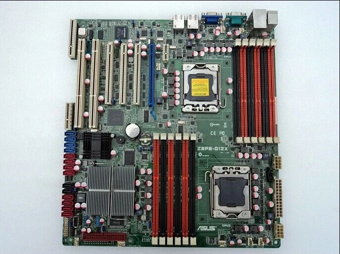 ASUS Z8PE-D12X Server Motherboard LGA1366 Intel 5520 Chipset DDR3 ECC with I/O - Image 1 of 4