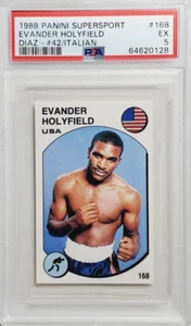 1988 Panini Supersport #168 Evander Holyfield Rookie Card RC PSA 5 EX Boxing HOF - Picture 1 of 2