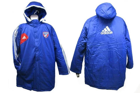 NEW FC Dallas Adult Mens Sizes S-L-XL Adidas Stadium Deluxe Long Jacket-Coat Cover