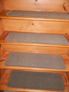 15 = PASO 9" X 30"" PELDAÑOS ESCALERA ESCALERA LANA TEJIDA. - Imagen 1 de 5