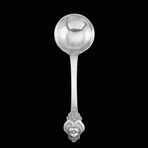 Evald Nielsen. No. 2 - Silver Serving Spoon. 24,2 cm. - Picture 1 of 1