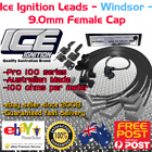 ICE PRO 100 9mm Ignition Leads V8 289-302 Windsor Around R/Covers Black STD Cap