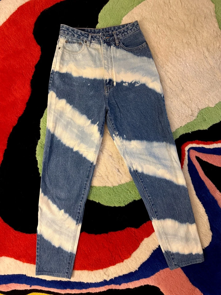 SpaBoy Denim Co. Never Worn One-of-a-Kind Hand Dyed High-Waisted Jeans Size 27 - Image 1 of 4