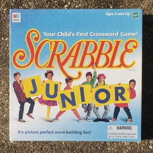 Vintage - 1999 Scrabble Junior Brettspiel Milton Bradley Hasbro Spiel Neu Versiegelt - Bild 1 von 5