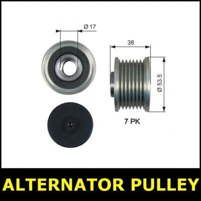 Alternator Pulley Fits Renault VEL Opt2/2 2.0 M9R760 M9R762 M9R763 BJ0 0917PAO - Image 1 of 3