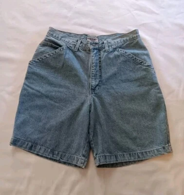 Pantalones Cortos Denim Guess Vintage Talla 33 (30×7.5) Azul Hecho en EE. UU. Años 90 Retro Verde Rejilla Foto 1 de 4