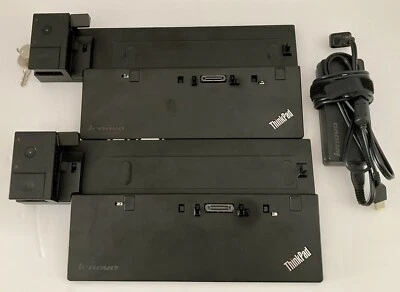 LOTE de 2 estaciones de acoplamiento IBM Lenovo ThinkPad Pro Dock Port 00HM918 SD20F82751 Foto 1 de 4