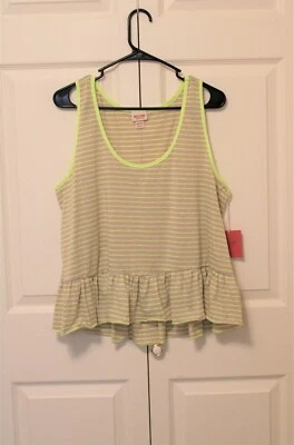 Mossimo Womens Tank Top, Size XXL, Color Yellow Stipes, New with Tags  - Image 1 of 4