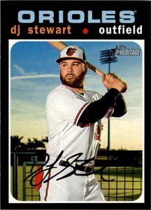 2020 Topps Heritage High Number #620 DJ Stewart Orioles