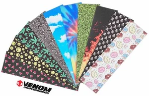 Venom Premium Range Skateboard Skate Waterproof Griptape 9" x 33" FAST SHIP - Picture 1 of 31