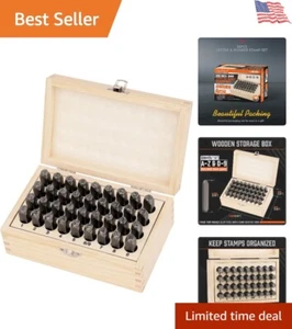 36-Piece Letter Number Stamp Set 5/16 8mm for Metal Wood Leather Plastic - Picture 1 of 10
