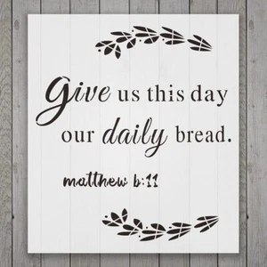 Give Us This Day Our Daily Bread Alphabet Large Letter Stencil for Painting o... - Picture 1 of 4