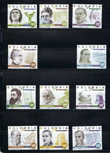 1997 COLOMBIA.- PEOPLES FAMOUS.-GOMEZ- PERIODISTAS- PORRO- BARCO- CASA MONEDA- - Picture 1 of 4