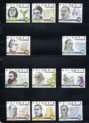 1997 COLOMBIA.- PEOPLES FAMOUS.-GOMEZ- PERIODISTAS- PORRO- BARCO- CASA MONEDA- - Image 1 of 4