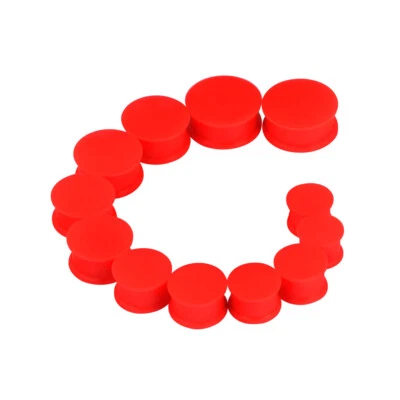 Kit de estiramiento de oreja de 24 piezas 00G-20 mm grande acrílico transparente cono silicona sólido juego de enchufes Foto 1 de 4