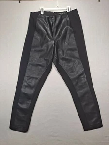 Ivanka Trump Faux Leather black pants Women's Size 14 - Picture 1 of 12