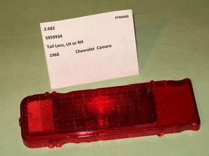 1968 Chevrolet Camaro NOS taillight lens 5959934 - Picture 1 of 2