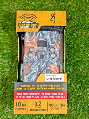 Browning Defender Wireless Pro Scout Wireless 16MP Trail Camera - BTC-DWPS-VZW - Image 1 of 4