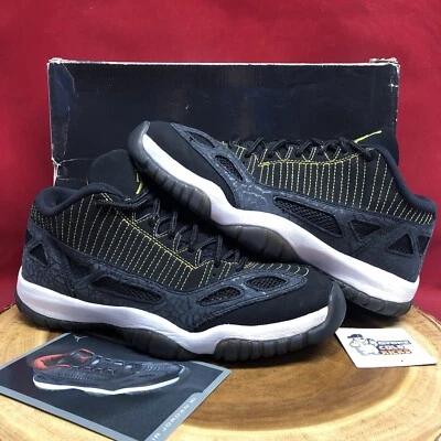 Nike Air Jordan 11 XI Retro Low IE Zest Size 9.5 Black Yellow 306008-002 - Изображение 1 из 4