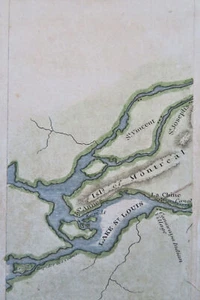 Montreal Island St. Vincent St. Anne Lake St. Louis 1826 Hooker miniature hc map - Picture 1 of 2