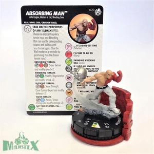 Heroclix Capitán América y Vengadores Set Hombre Absorbente #073 Figura Persecución con Tarjeta - Imagen 1 de 1