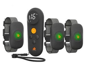 1650 Fuß ferngesteuertes Hundetraining Schockhalsband wasserdicht für 3 kleine mittelgroße große Hunde - Bild 1 von 8