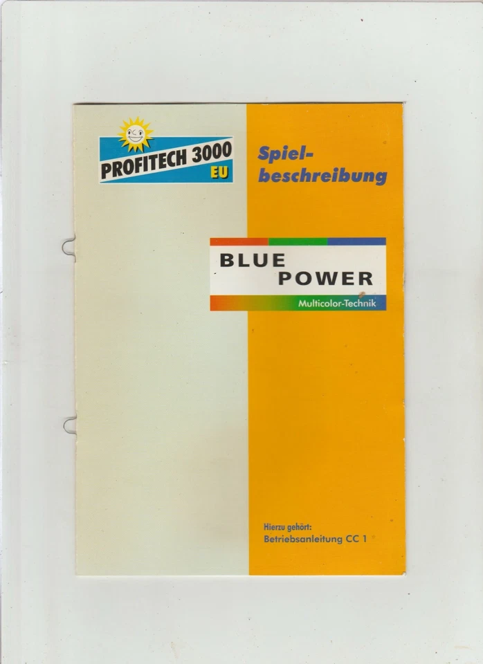 Spielbeschreibung   Geldspielautomat  Blue Power  - Bild 1 von 1
