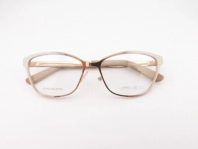 Gafas Jimmy Choo, solo monturas, JC123 224 dorado/rosa, 54-15-140, metal, Italia Foto 1 de 4