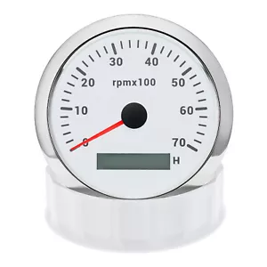 85mm Tacho Meter Tachometer 0-7000RPM Gauge for Marine Boat Car Truck ATV SUV - Picture 1 of 16