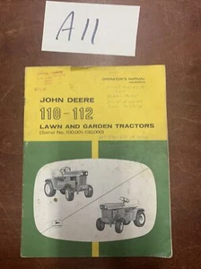 John Deere 110 110H 112 112H OMM43244 Tractor S/N 100001-130000 Operator Manual - Picture 1 of 8