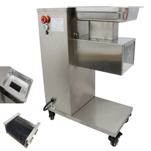 110V 6MM QE Commercial Meat Slicer Electric Meat Cutter Beef Pork Meat Processor - Picture 1 of 24