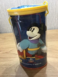 Disney Mickey Mouse Figurine Soft Toy Plush RARE RETIRED Brave Tailor Mickey - Foto 1 di 8