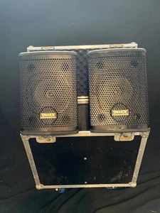 1 pair Tannoy I8 speakers, wheeled flight case. 2 pairs for sale - Picture 1 of 4