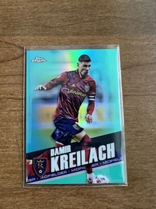 2022 Topps Chrome MLS #101 Damir Kreilach Real Salt Lake Aqua Refractor 47/299 - Picture 1 of 2