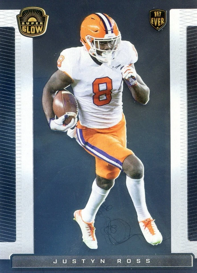 2021 Super Glow Sports Inaugural JUSTYN ROSS 1st Ever Base Silver Card #30 - Image 1 of 1