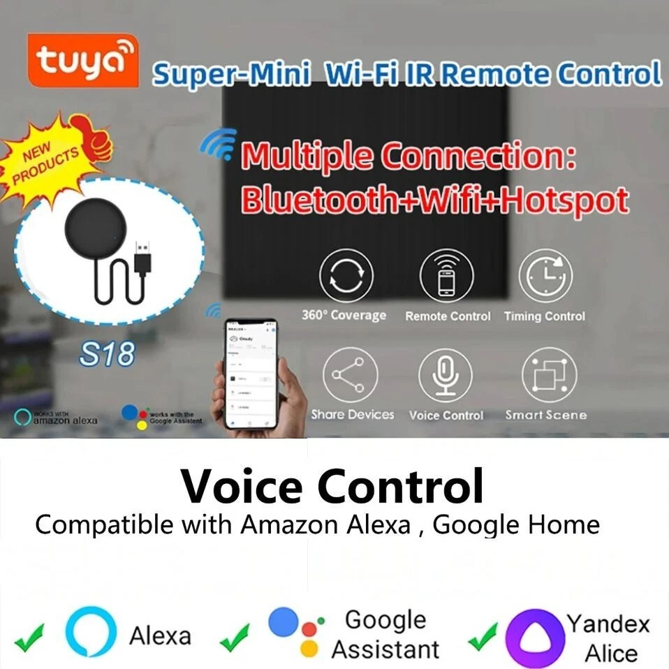 Universal IR Remote Control WiFi Fernbedienung Infrarot IoBroker TuYa Smart Life - Bild 1 von 4