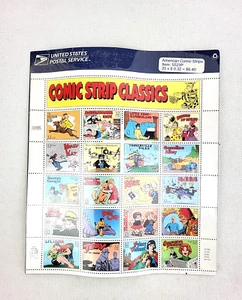 US: 1995 COMIC STRIP CLASSICS; Sheet of 20 - Sc 3000; Popeye, Nancy, Blondie - Picture 1 of 3