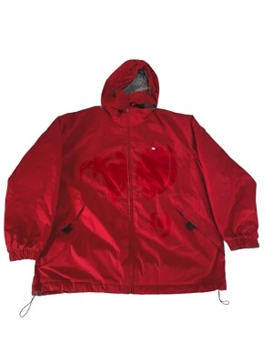 Chaqueta roja vintage Lacoste Devanlay para hombre XL 56/6 polar interior de colección Foto 1 de 4