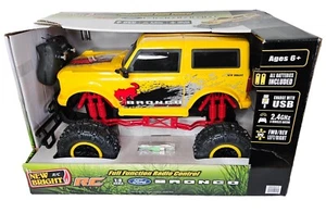 New Bright 1:8 Ford Bronco Battery Radio Control Truck Yellow Red 60826U-Y  - Picture 1 of 5