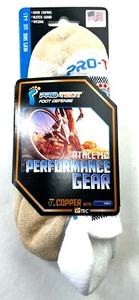 CALCETINES PRO-TECT FOOT DEFENSE 2 PR NO-SHOW TAB INFUNDIDOS COBRE TALLA MD (6-8.5 ZAPATOS) - Imagen 1 de 6