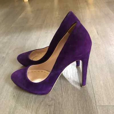 Miu Miu Purple Suede Heels - Image 1 of 4