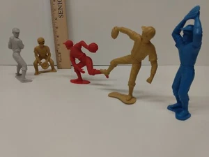 5 - 6" Vintage Toy Baseball Action Figures - Picture 1 of 12
