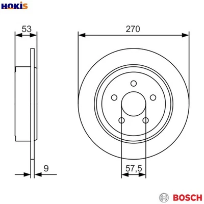 2x BRAKE DISC 0 986 479 A79 FOR DODGE CHRYSLER PT/CRUISER/Convertible CIRRUS - Image 1 of 4