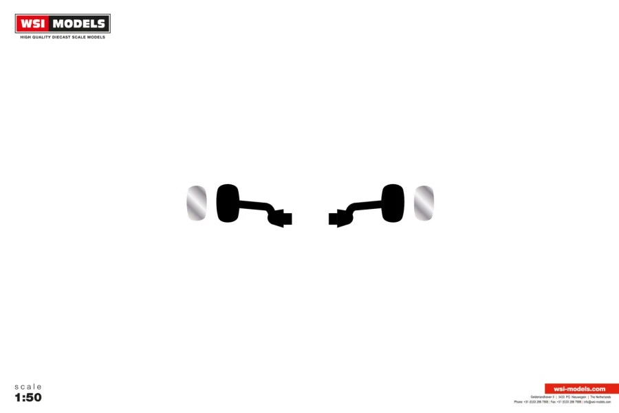 WSI | 10-2052 DAF 2000 DO Mirrors 1:50 Scale - Image 1 of 1