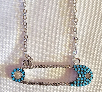 Regalo Mamá Baby Shower, Regalo Mamá Embarazo, Collar Prendedor Pañal Bebé Niño Foto 1 de 2