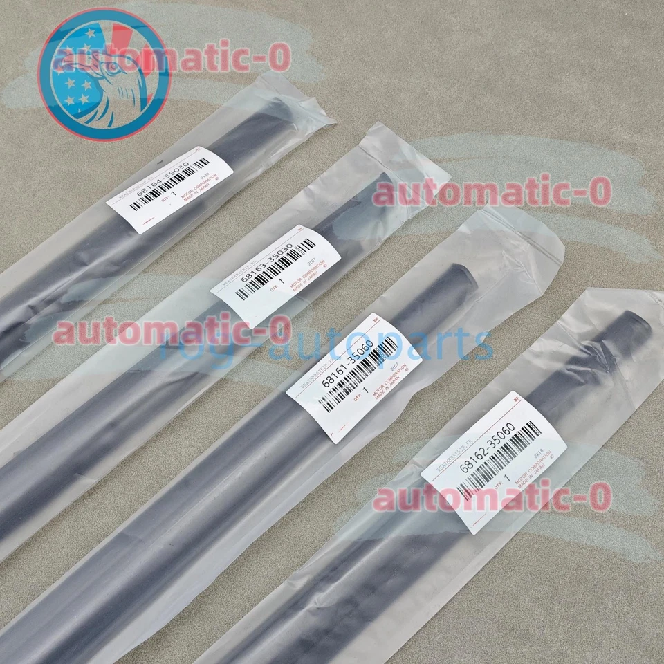 Sellos de moldura para ventana 4 piezas originales para Toyota 4Runner 2003-2009 Foto 1 de 4